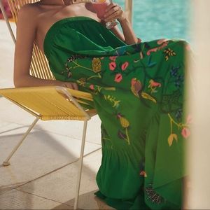 Anthropologie Ruffle Maxi Floral Dress